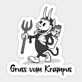 Greetings from Krampus Sticker